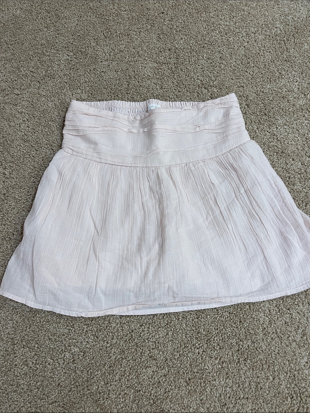 abercrombie kids Pale Pink A-Line Cotton Skirt